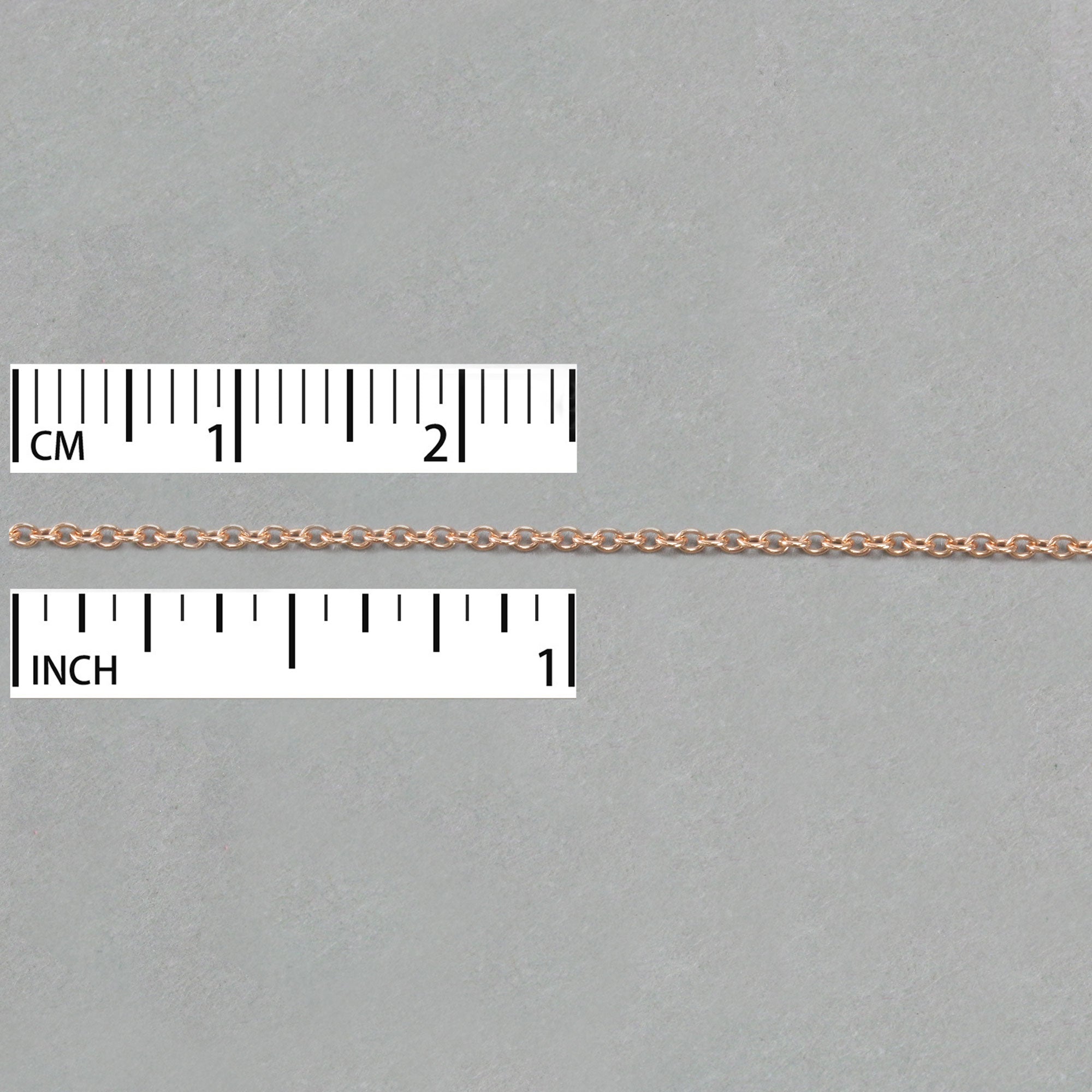 9ct Rose Gold Round Wire Trace Link Chain