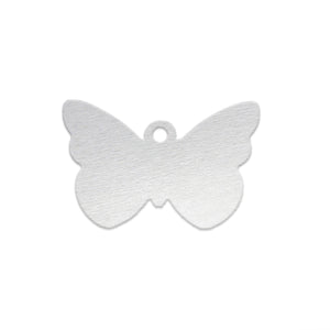 Metal Stamping Blanks Aluminum Butterfly with Hole, 18 Gauge, Pack of 5