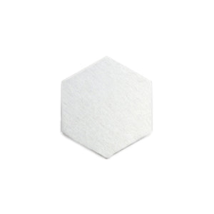 Metal Stamping Blanks Aluminum Hexagon 18.5mm (.73"), 14 Gauge, Pack of 5