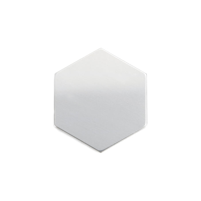 Aluminum Hexagon 22mm (.87"), 18 Gauge, Pack of 5