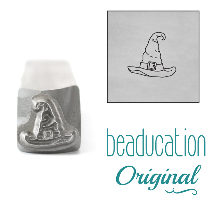 Witch Hat Metal Design Stamp, 6.5mm - Beaducation Original