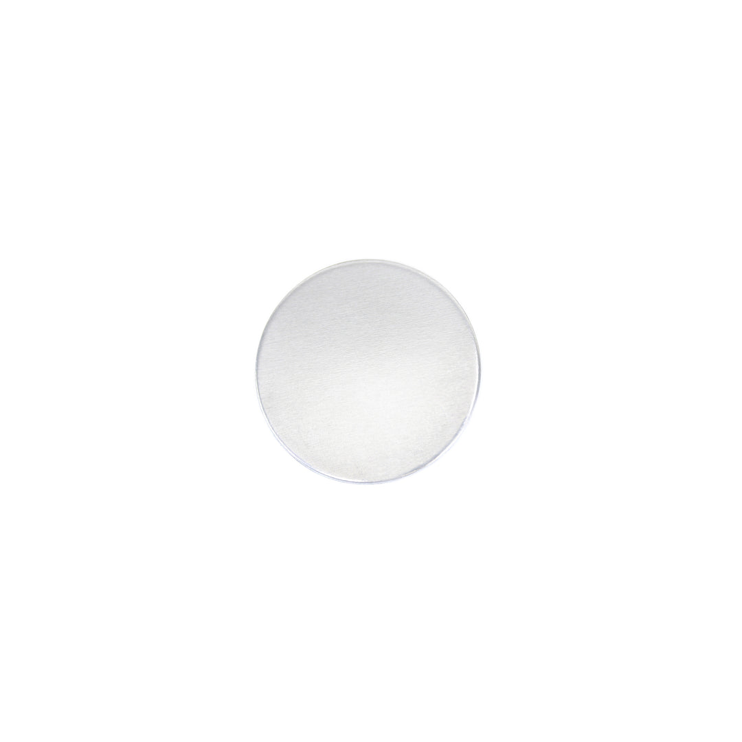 Metal Stamping Blanks Aluminum Round, Disc, Circle, 9.5mm (.37"), 18 Gauge, Pack of 5