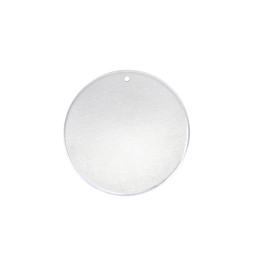 Metal Stamping Blanks Aluminum Round, Disc, Circle with Hole, 19mm (.75"), 18g ,  Pack of 5