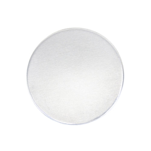 Metal Stamping Blanks Aluminum Round, Disc, Circle,  25mm (1"), 18 Gauge, Pack of 5