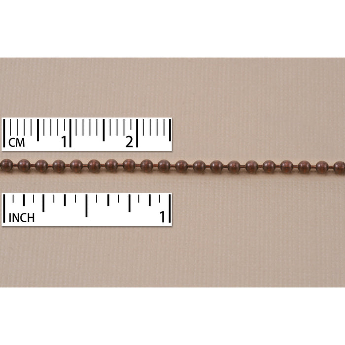 CLOSEOUT Oxidized Copper Ball Chain, by the Foot