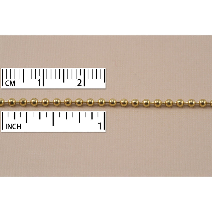 CLOSEOUT Yellow Brass Ball Chain, by the Foot