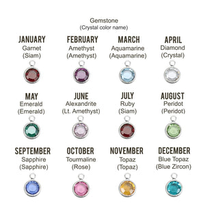 channel birthstone color charms
