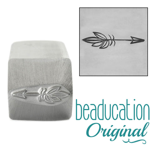 Boho Arrow Metal Design Stamp, 16mm - Beaducation Original