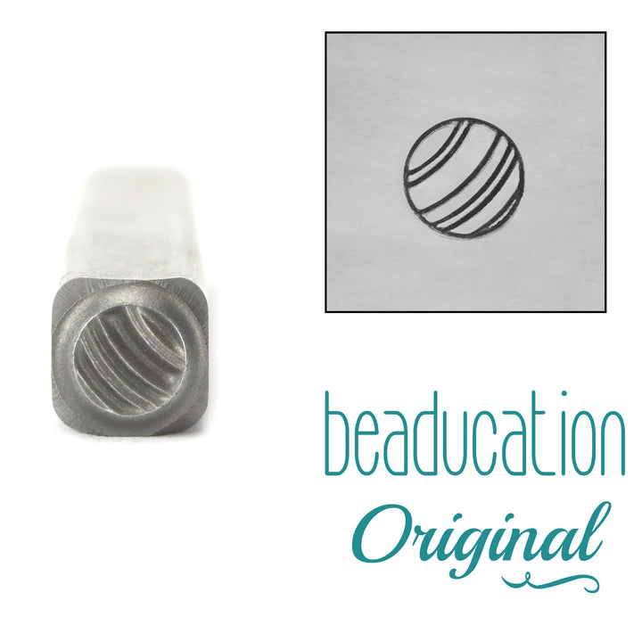 Jupiter Planet Metal Design Stamp, 4.5mm - Beaducation Original