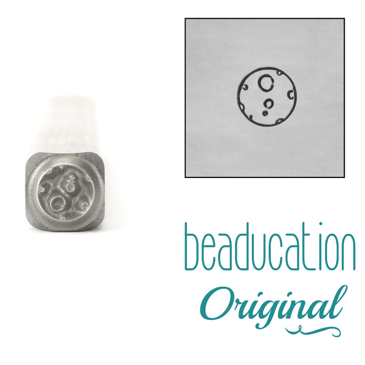 Moon Planet Metal Design Stamp, 4.5mm - Beaducation Original