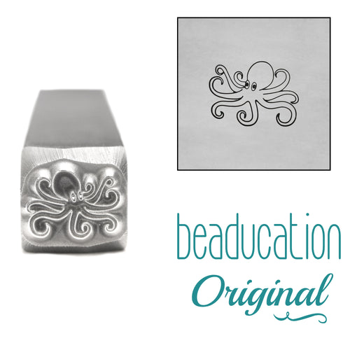 Octopus Metal Design Stamp, 8.5mm - Beaducation Original