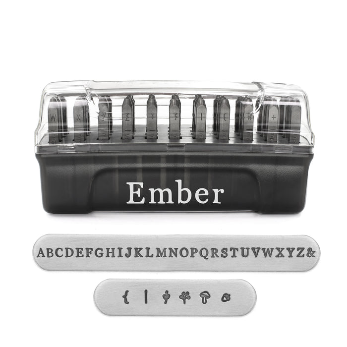 ImpressArt Ember Signature Plus Uppercase Letter Stamp Set, 2.5mm