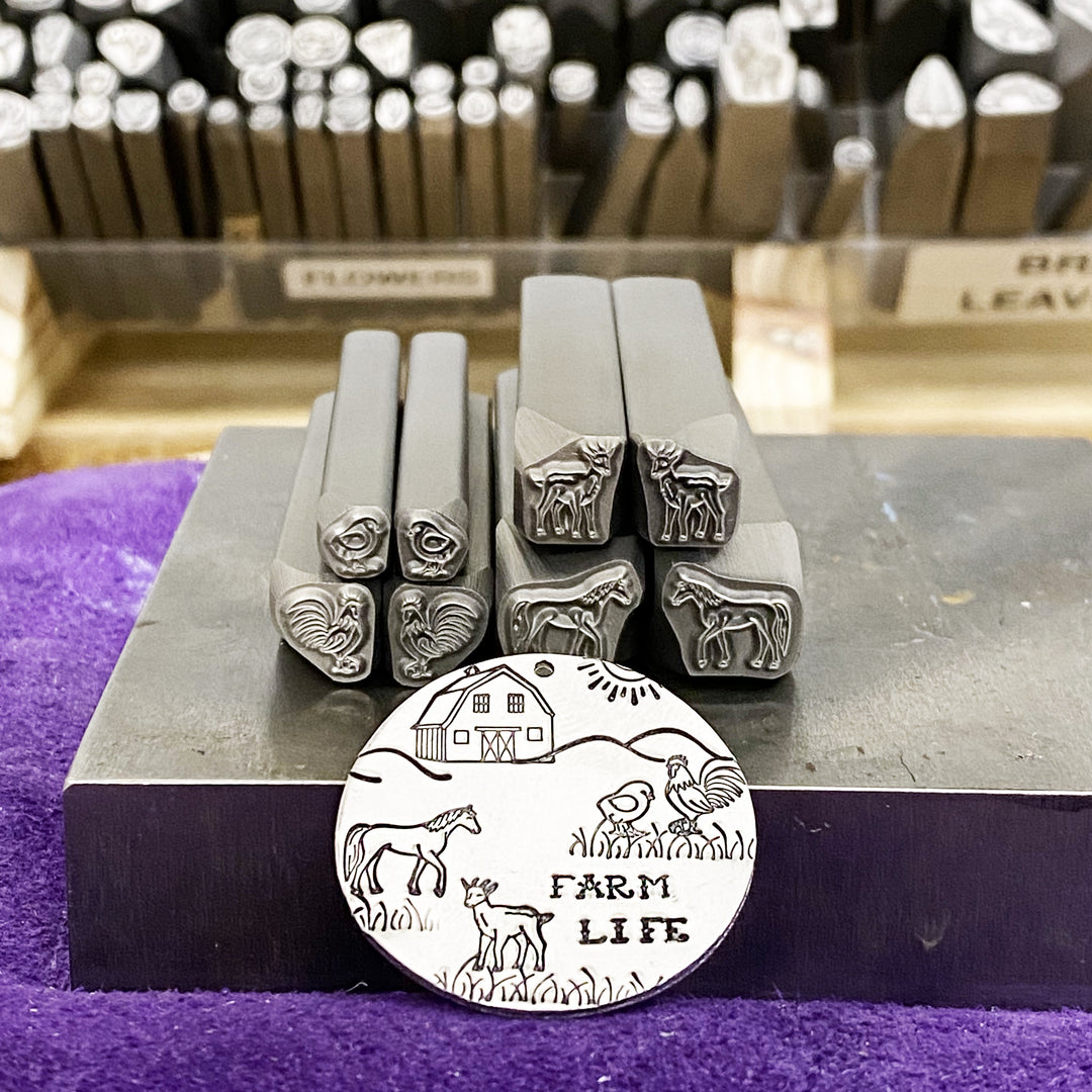 Horse Facing Right Metal Design Stamp, 10mm - Beaducation Original