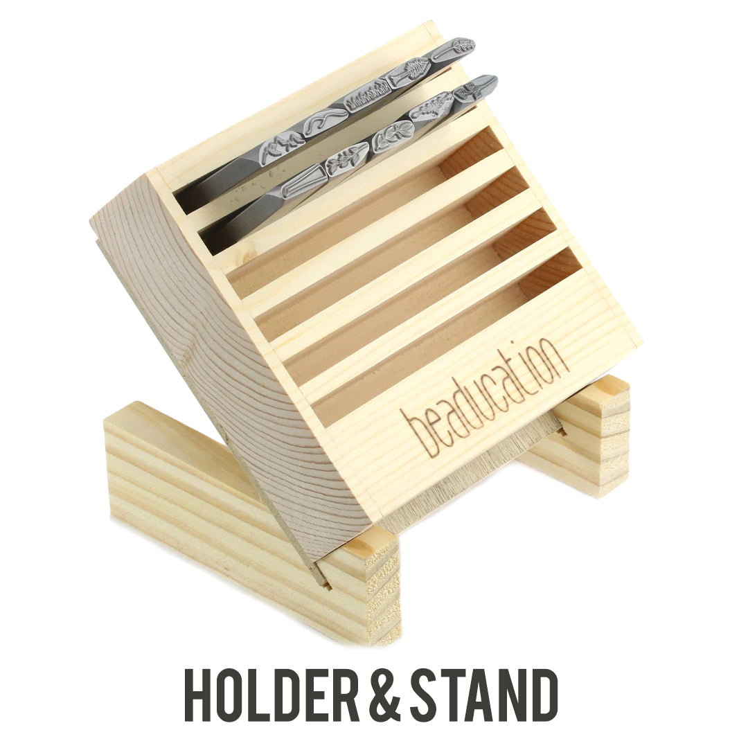 Design Stamp Holder, 6 Rows, for Long Rectangle Stamps AND Stand –  Beaducation