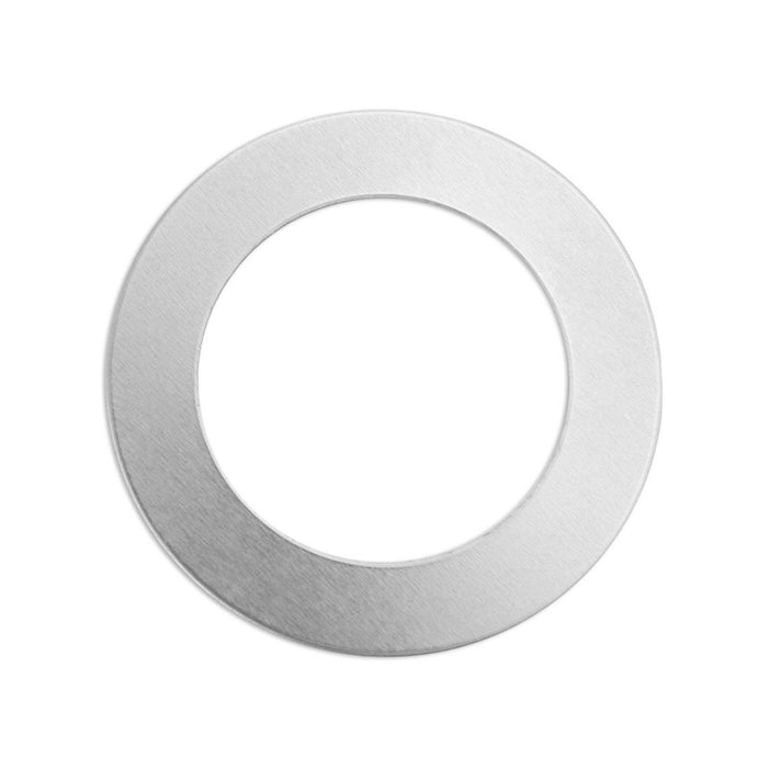 Aluminum Round Washer, 38mm (1.5") OD, 25mm (1") ID, 16 Gauge, Pack of 4