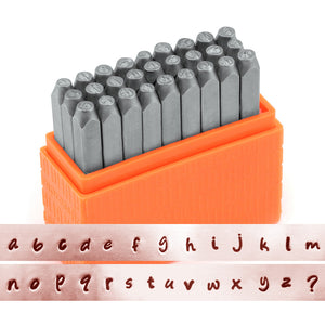 Metal Stamping Tools ImpressArt- Basic Lowercase Bridgette Stamp Set 3mm