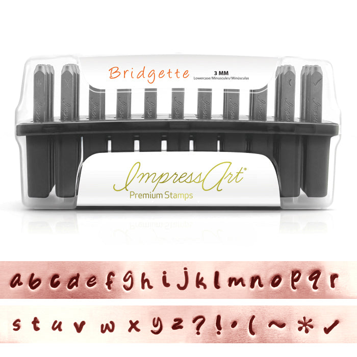ImpressArt Bridgette Lowercase Set for Stainless Steel 1/8 (3mm)
