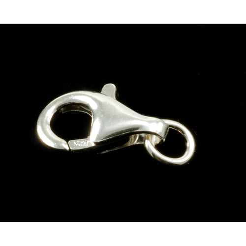 Chain & Clasps Sterling Silver 12mm Lobster Clasp with Open Jump Ring