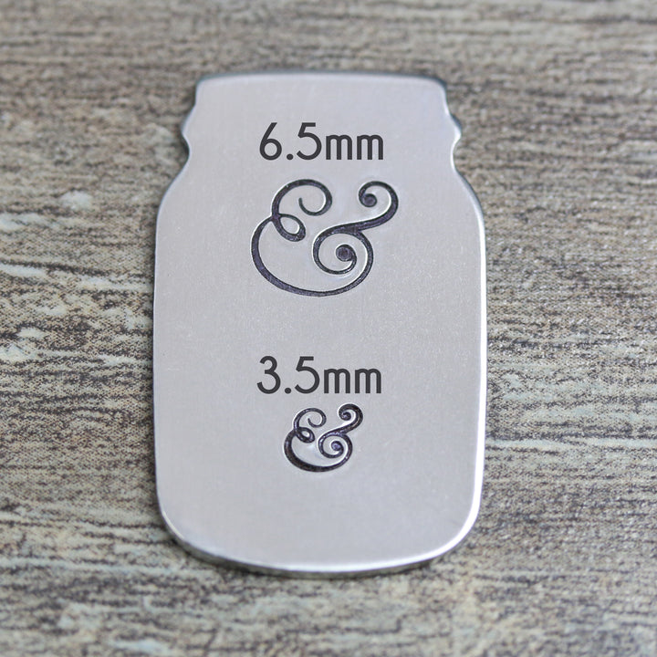 Ampersand Metal Design Stamp, 3.5mm - Beaducation Original