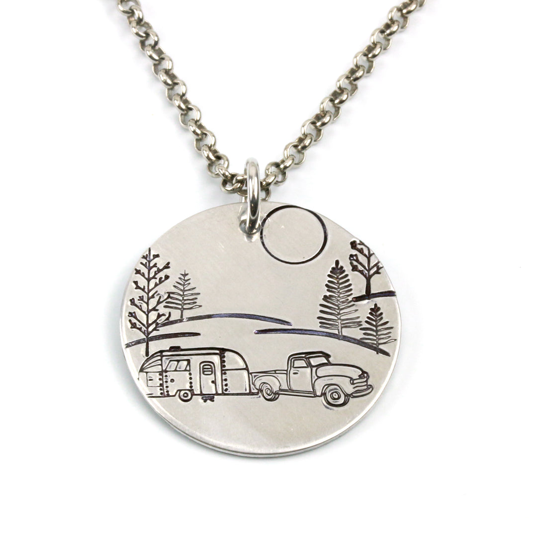 Medium Evergreen Tree Metal Design Stamp, 8mm - Beaducation Original