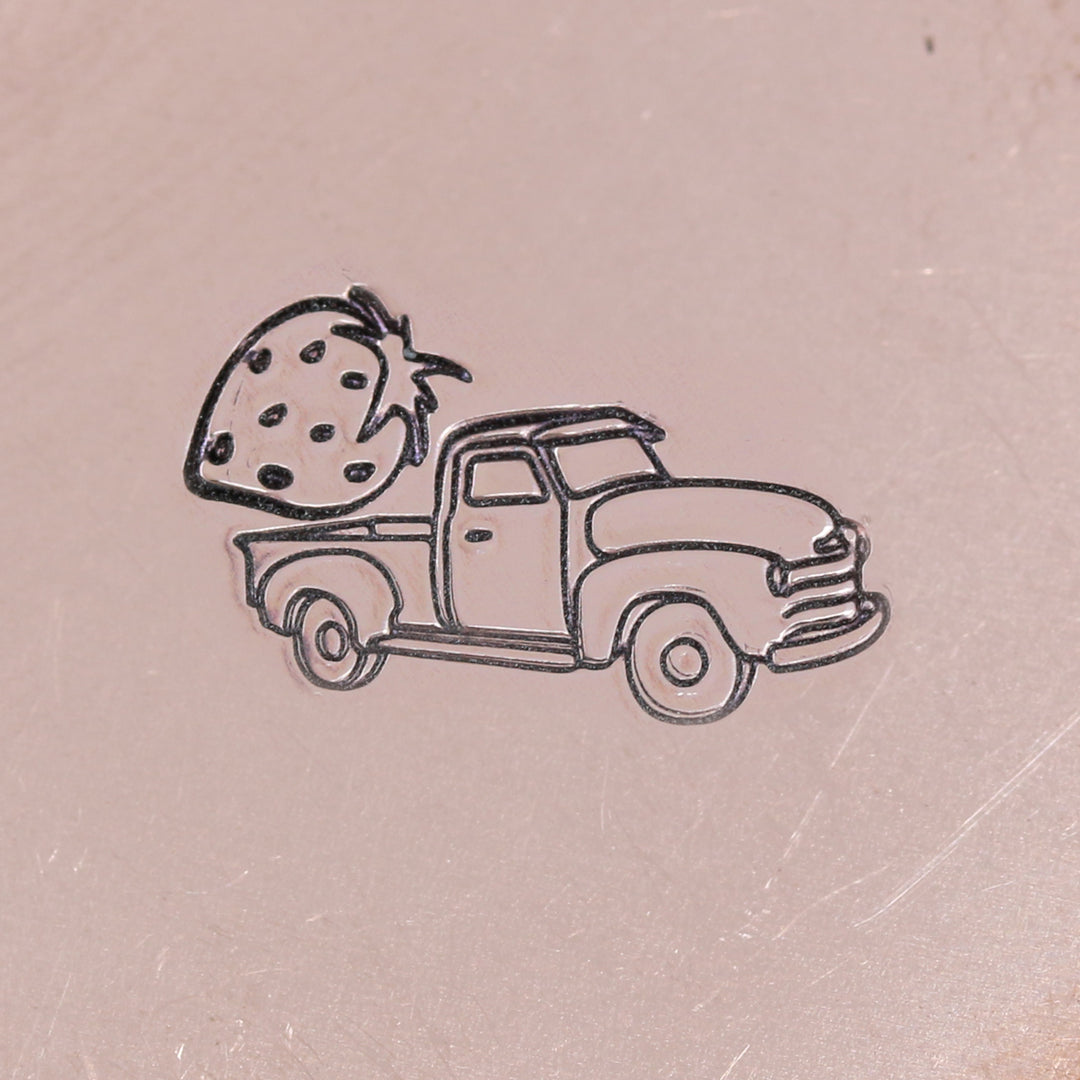 Strawberry Metal Design Stamp, 5mm - Beaducation Original