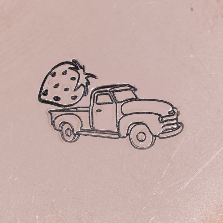 Strawberry Metal Design Stamp, 5mm - Beaducation Original
