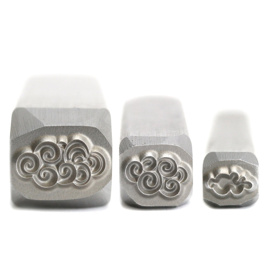 Swirly Cloud Metal Design Stamp, 11mm - Beaducation Original