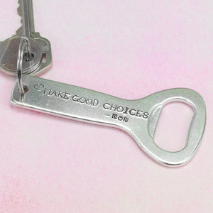 Aluminum Bottle Opener Keychain, 83mm (3.25") x 40mm (1.6")