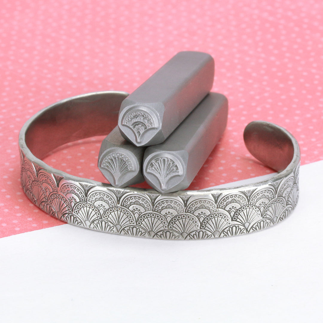 Fan 3, Fountain Metal Design Stamp - Beaducation Original
