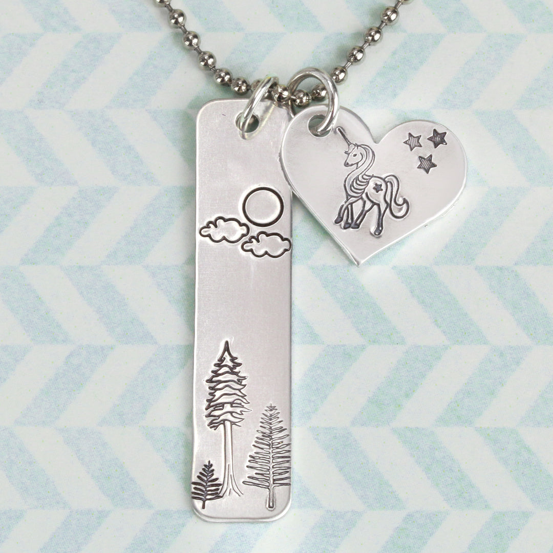 Redwood Tree Metal Design Stamp, 16.5mm - Beaducation Original