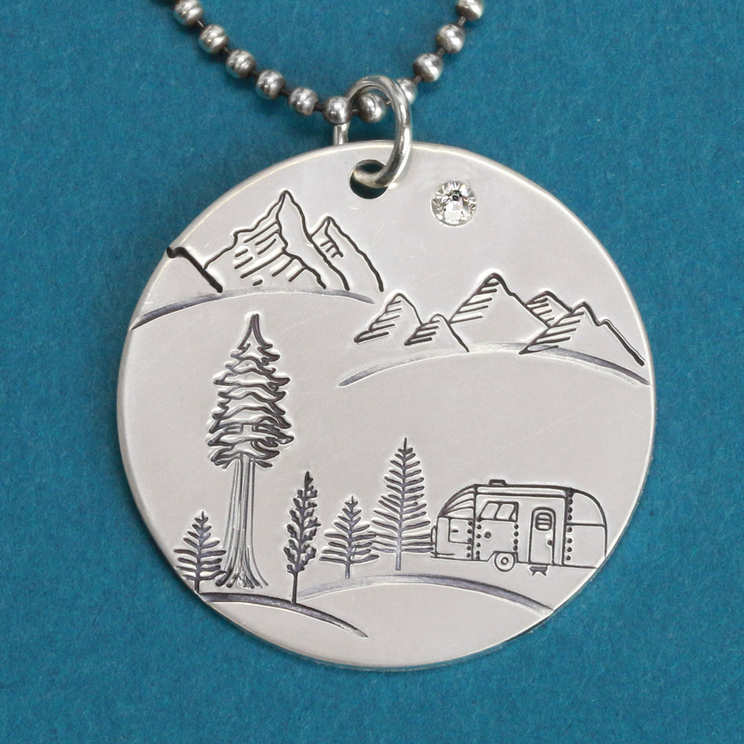 Mountain Range Metal Design Stamp, 17mm - Beaducation Original