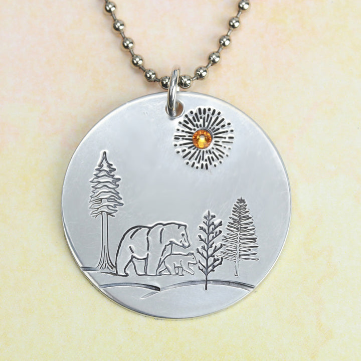 Large Winter Tree 11mm Metal Design Stamp - Beaducation Original
