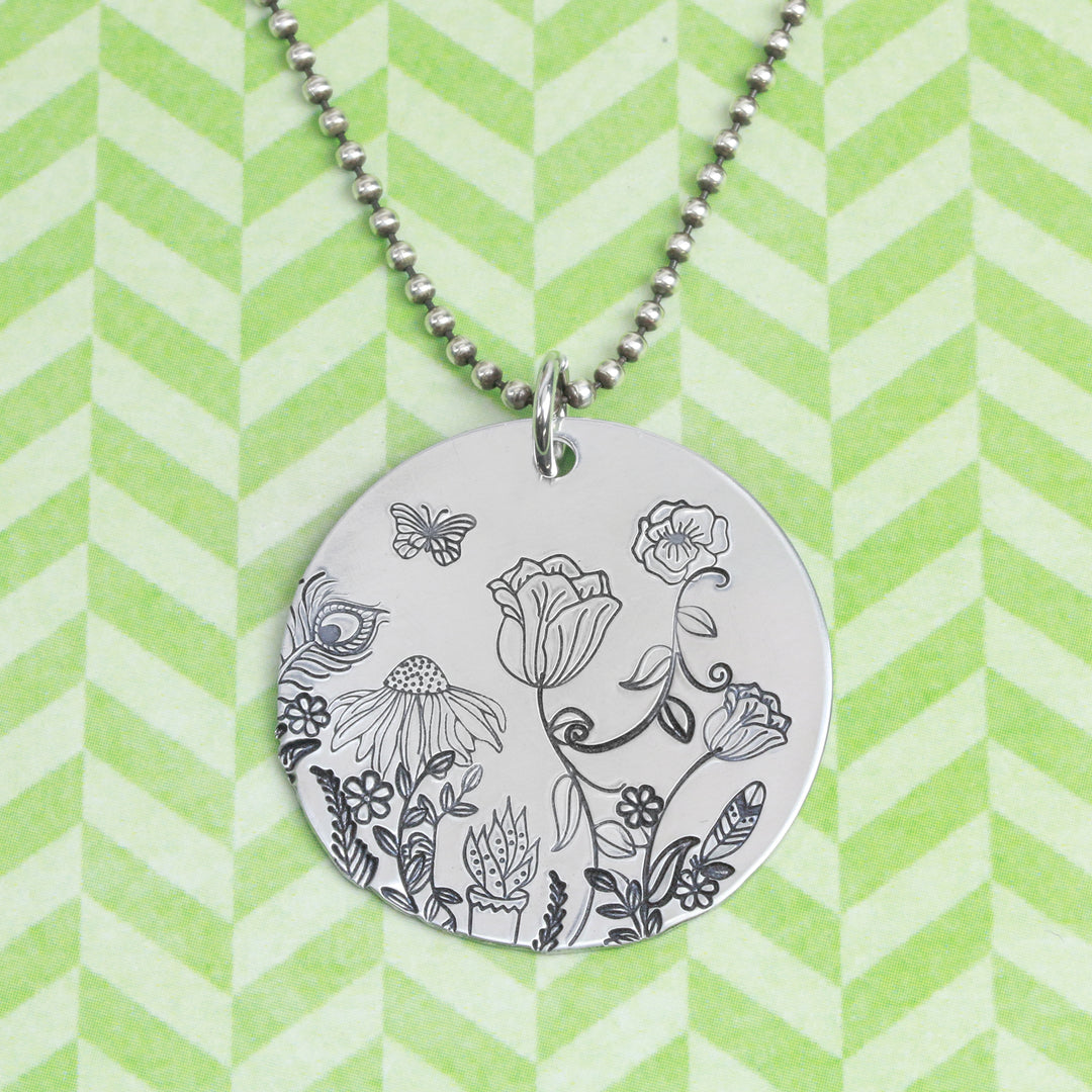 Echinacea Flower Metal Design Stamp, 10.5mm - Beaducation Original