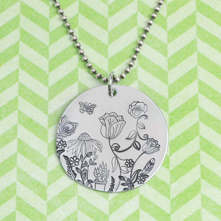 Echinacea Flower Metal Design Stamp, 10.5mm - Beaducation Original