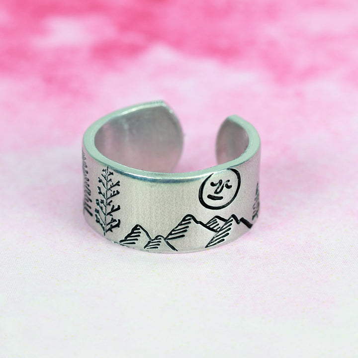 Medium Evergreen Tree Metal Design Stamp, 8mm - Beaducation Original