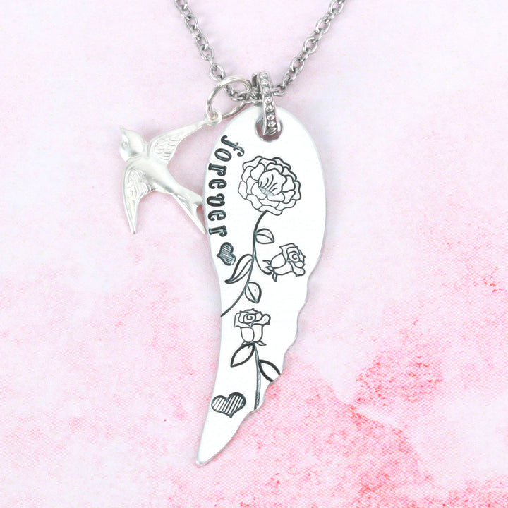 Stem with Leaves Metal Design Stamp, 16.5mm- Beaducation Original