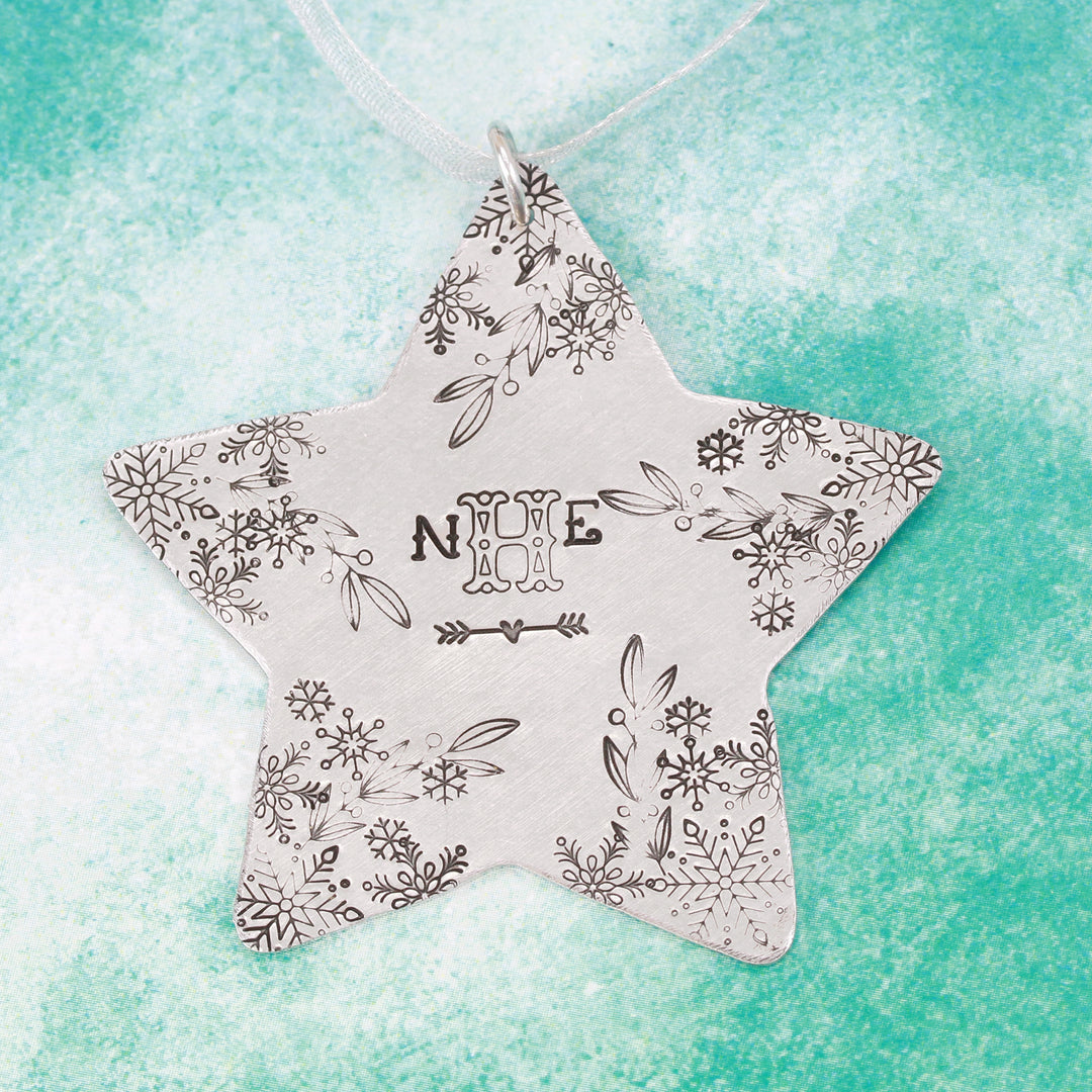Traditional Snowflake Metal Design Stamp, 8mm - Beaducation Original