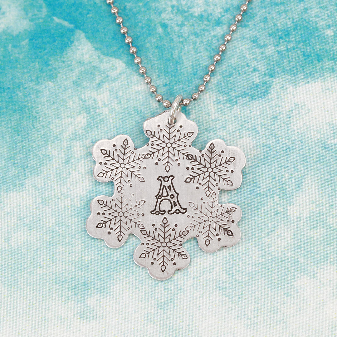 Classic Snowflake Metal Design Stamp, 10mm - Beaducation Original