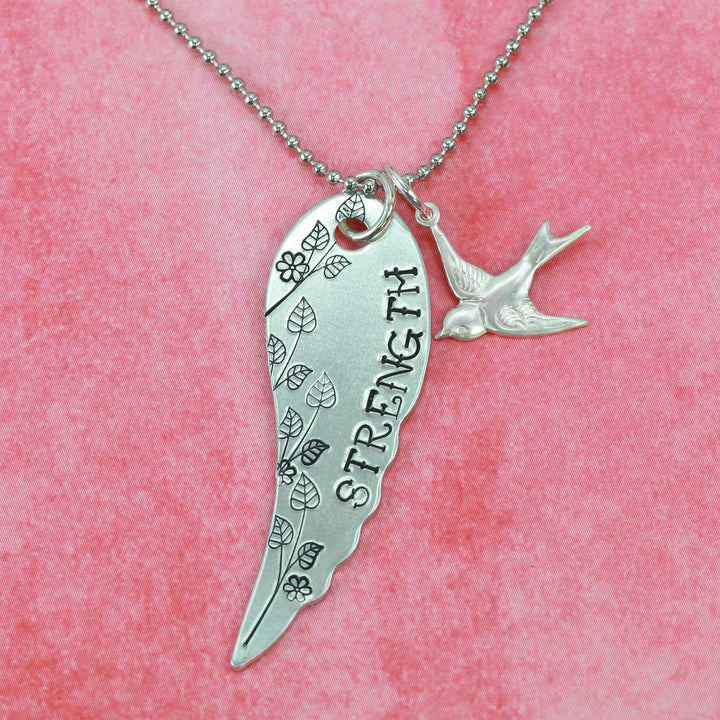 Long Stem with Three Leaves Metal Design Stamp, 17mm - Beaducation Original