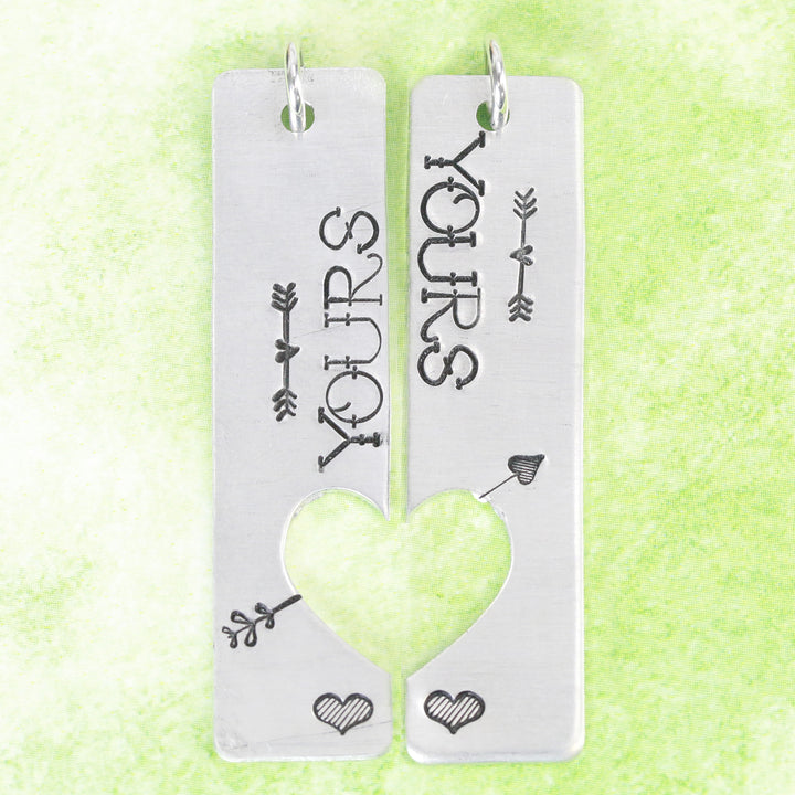 Fletched Heart Arrow Border Metal Design Stamp, 10mm - Beaducation Original