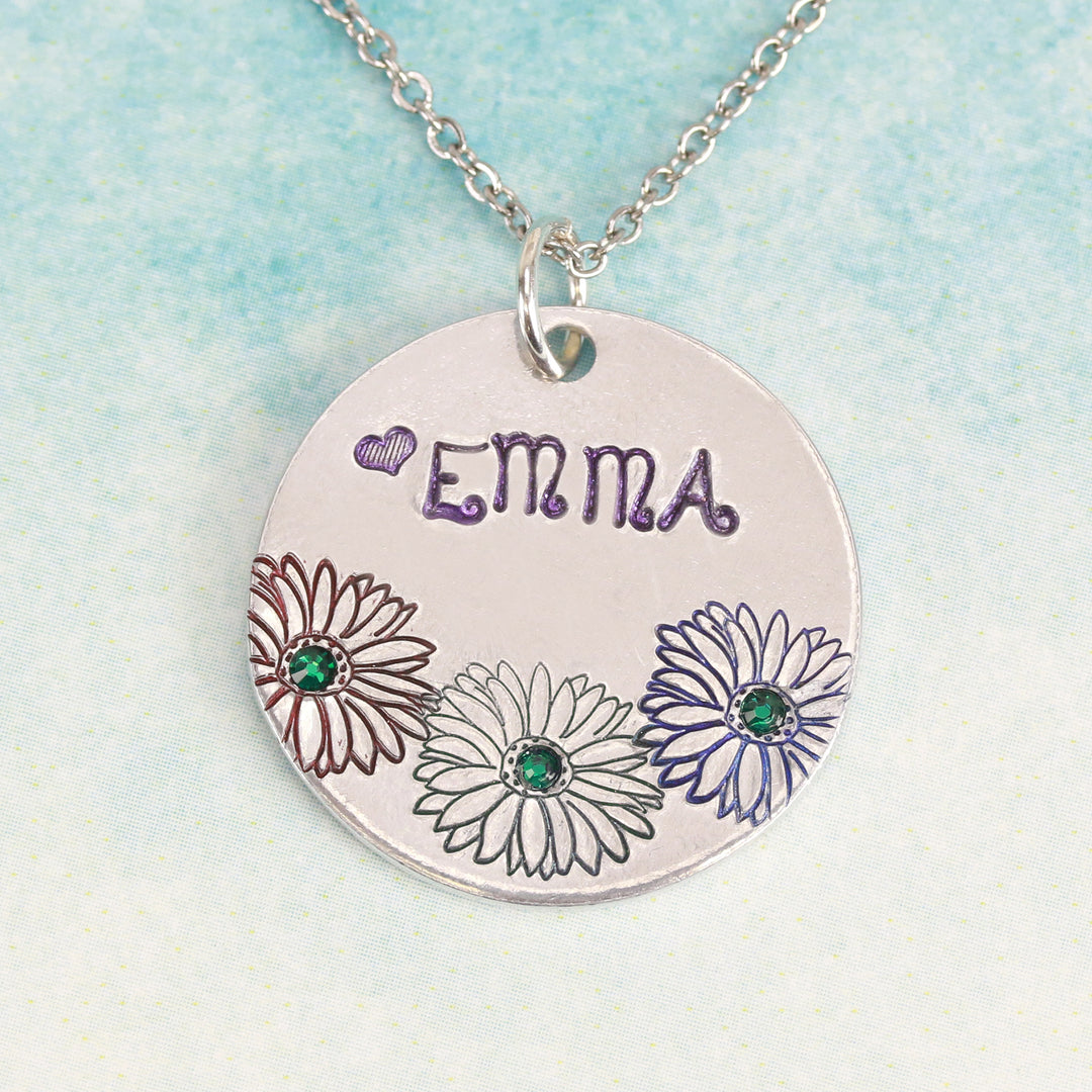 Gerbera Daisy Metal Design Stamp, 10.8mm - Beaducation Original