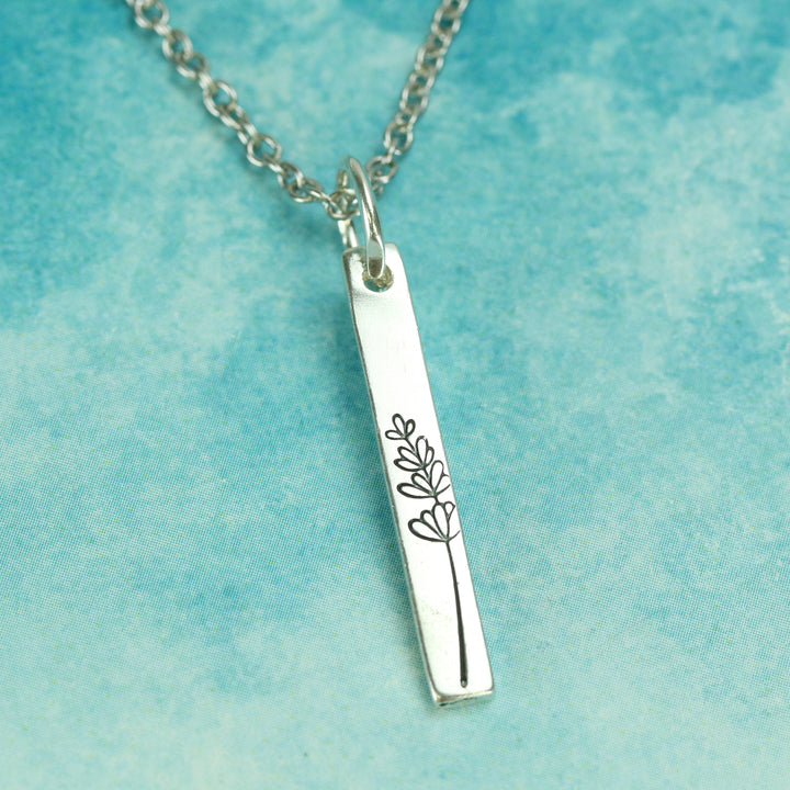 Lavender Pointing Left Metal Design Stamp, 17mm - Beaducation Original