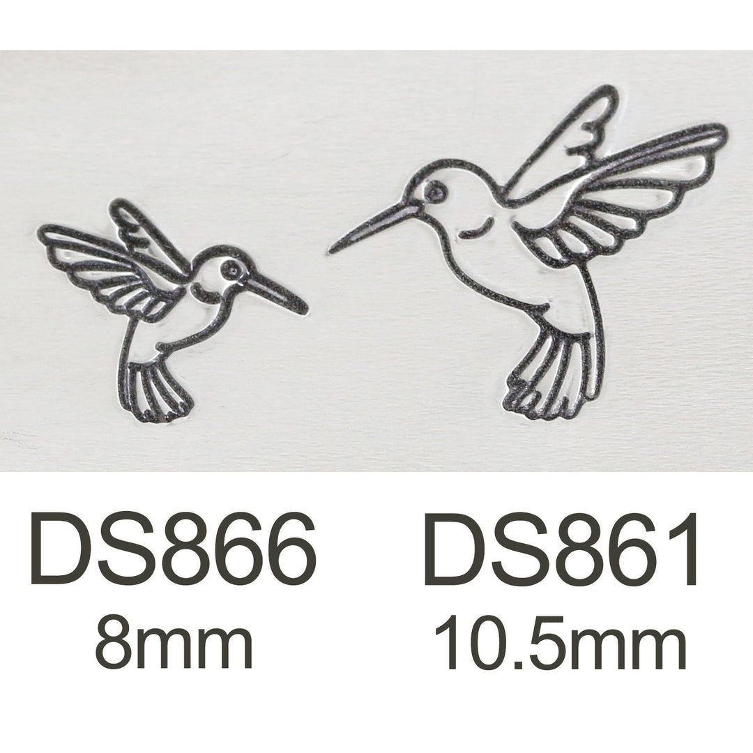 Hummingbird Metal Design Stamp, 10.5mm - Beaducation Original