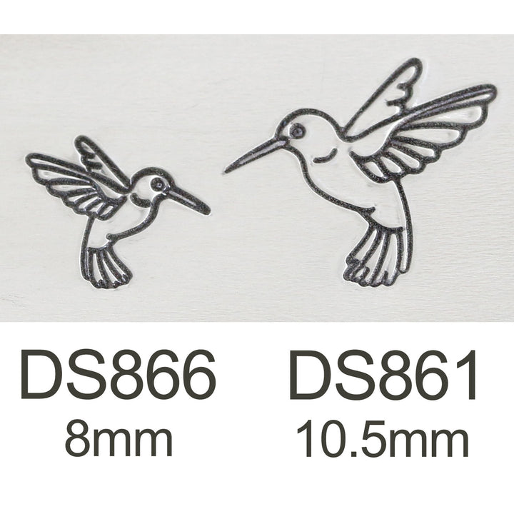 Hummingbird Metal Design Stamp, 10.5mm - Beaducation Original