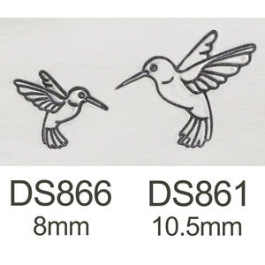 Hummingbird Metal Design Stamp, 8mm, Beaducation Exact Series by Stamp Yours
