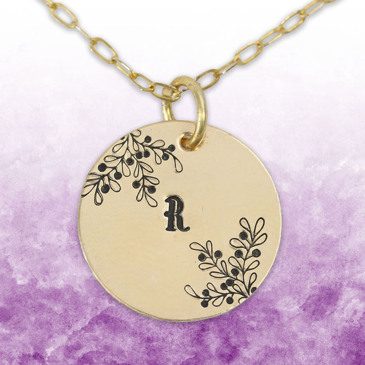 Berry Branch / Mistletoe Metal Design Stamp, 10mm - Beaducation Original