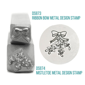 Ribbon Bow Metal Design Stamp, 7.5mm - Beaducation Original