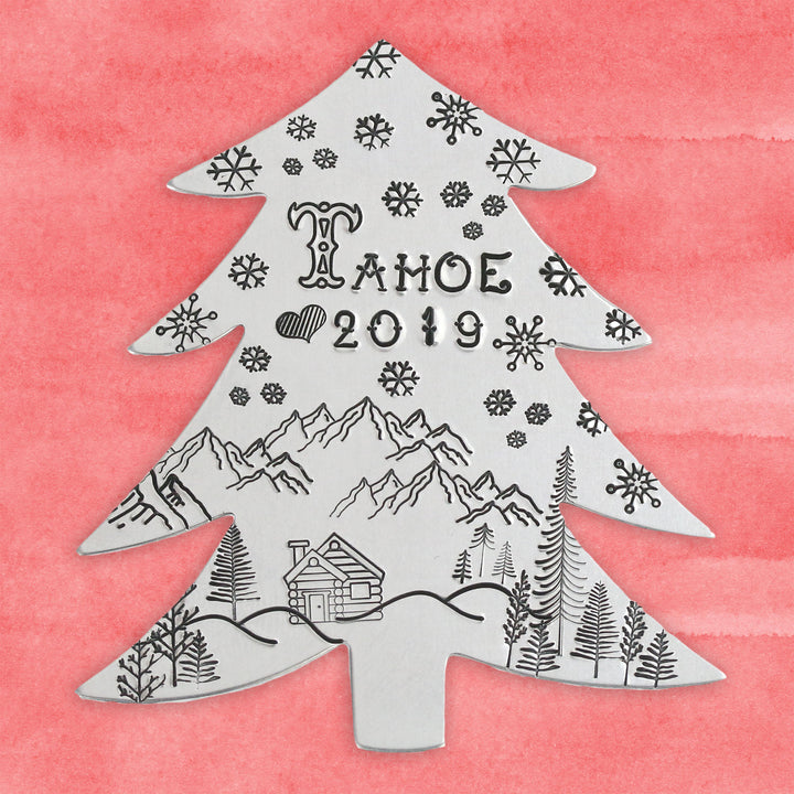 Aluminum Tree Ornament Blank, 58.4mm (2.3") x 51.4mm (2.04"), 18 Gauge - Beaducation Original