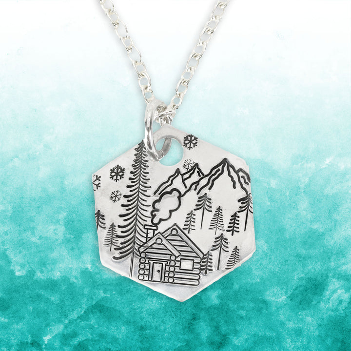 Log Cabin Metal Design Stamp, 8mm - Beaducation Original