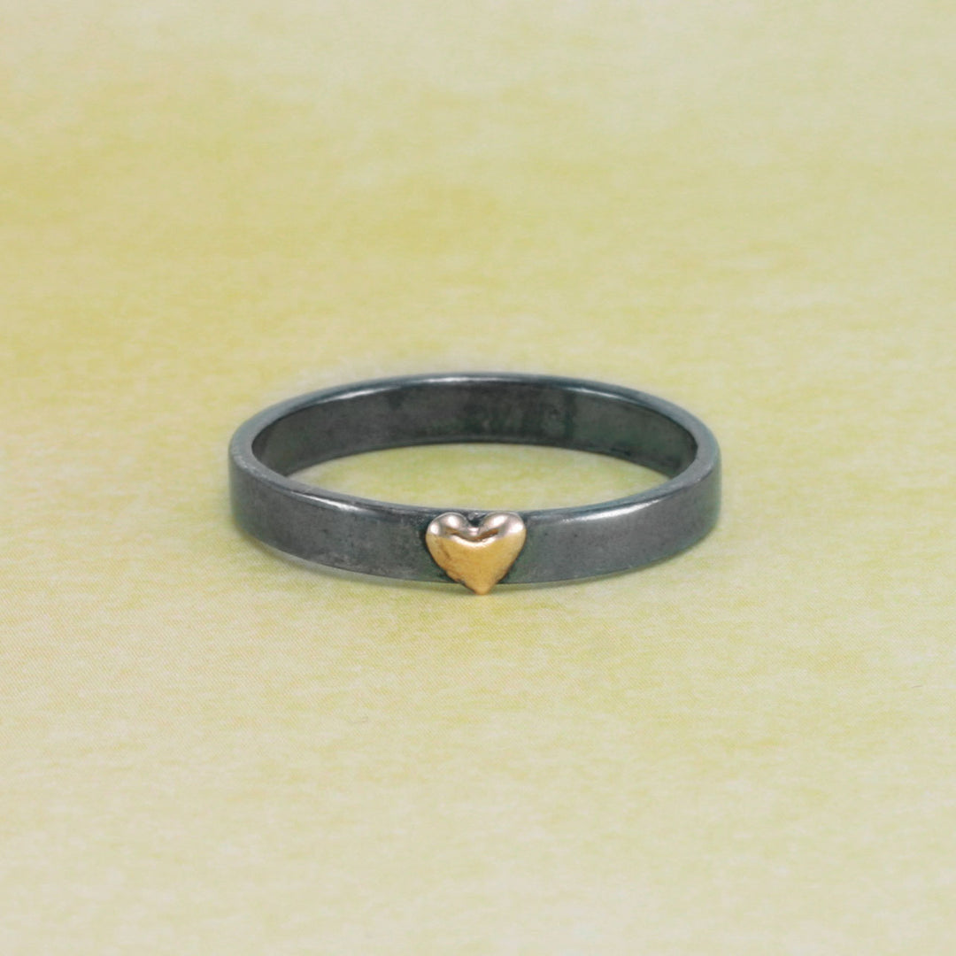 Gold Filled Puffy Heart Solderable Accent, 4.2mm (.16") x 3.6mm (.14"), 26 Gauge - Pack of 5